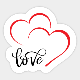 Love Heart Valentine s Day Sticker